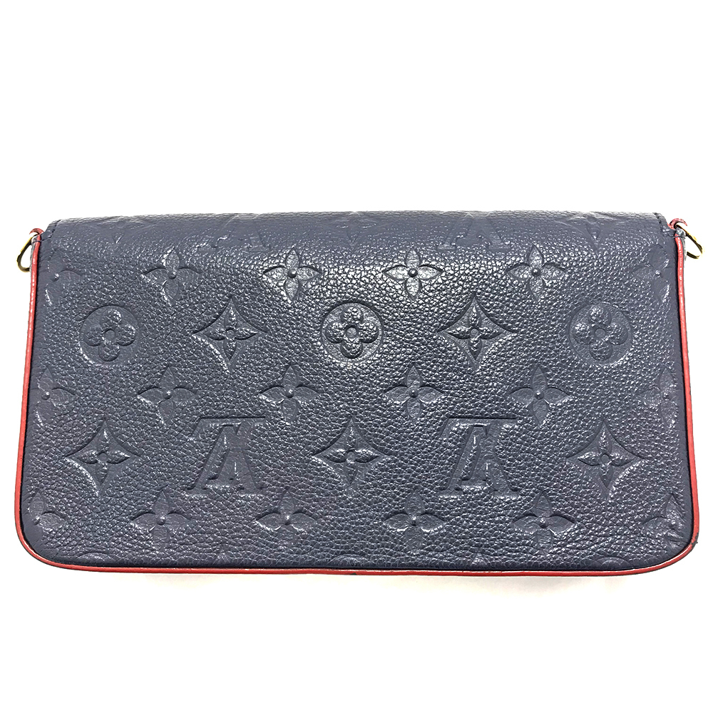 Louis Vuitton Pochette Clutch Empreinte Marine Felicie Rouge